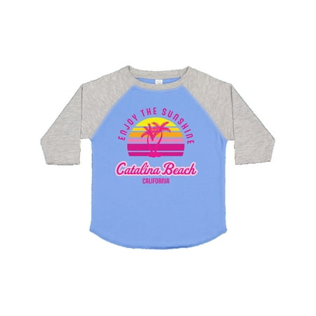 

Inktastic Summer Enjoy the Sunshine Catalina Beach California in Pink Gift Toddler Boy or Toddler Girl T-Shirt