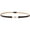 Coffee, variant on Women's High Waist Belt for Dress Graduation Fashion Thin Skinny Belt with Metal Buckle Party Casual Date Night Ladies Fancy Faux Leather Light Coffee One Size