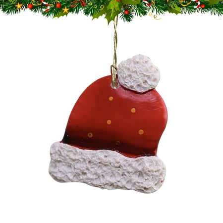 

Veki Christmas Ornaments Decorative Stockings Mini Pendant Bag Cane Gift Christmas Resin Stained Glass Elephant Window Hangings