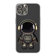 thumbnail image 2 of 3D Plating Astronaut Hidden Stand Case Cover Cute Astronaut Stand Phone Case para IPhone 12Pro TPU Cover, 2 of 3
