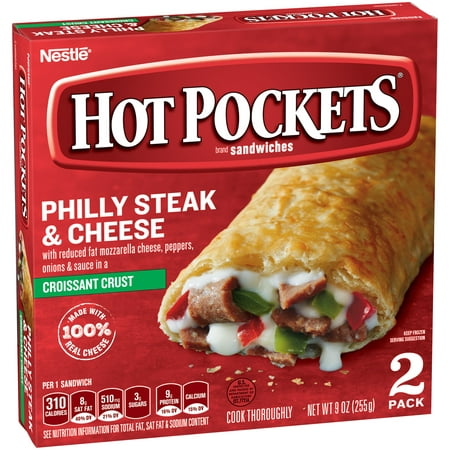 HOT POCKETS Frozen Sandwiches Philly Steak & Cheese 2-Pack - Walmart.com