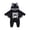 Black A, variant on qILAKOG Baby Boy Girls Clothes Halloween Newborn Hoodie Romper Fall Winter One-piece Outfit Infant Cute Cartoon Clothing Set Newborn Pajamas Black A 12-18 Months