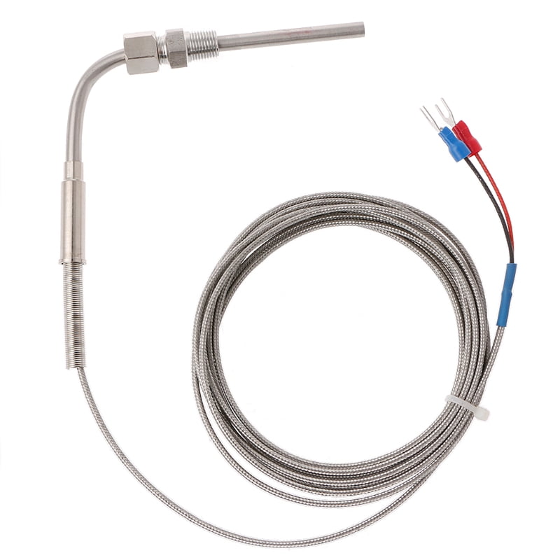 2m EGT Temperature Sensor K Type Exhaust Gas Probe Thermocouple 1/8” NPT Threads 
