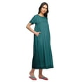 thumbnail image 4 of Moomaya Nuisette d'Allaitement en Coton pour Femmes, Unie, Ligne A, Col Rond, 4 of 5
