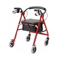 thumbnail image 1 of Andadera Ortopedica 2 En 1 Multifuncional Rojo Marthing Andador y Asiento Con Ruedas y Frenos Andadera Plegable Para Adulto Mayor, Segura Comoda y Practica, Apoyo Silla Ruedas Todo Terreno Rojo, 1 of 10