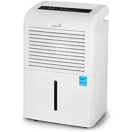 Off Connector (Ivation 70 Pint Energy Star Dehumidifier WITH PUMP - Large-Capacity For Spaces Up To 4,500 Sq Ft - Includes Built In Drain-Pump, Programmable Humidistat, Hose Connector, Auto Shutoff / Restart,)