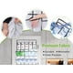 thumbnail image 4 of Organizador de zapatos MISSLO 35 con bolsillos grandes transparentes sobre la puerta, 4 of 7