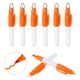 thumbnail image 1 of Marcadores permanentes mini de punta redonda con clips, 8 piezas bolígrafo marcador de golf con clip para llavero para suministros de oficina actividades al aire libre, Naranja, 1 of 6
