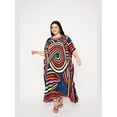 thumbnail image 3 of Oussum Women'S Plus Size Caftan Dress Long Maxi Kaftan Loungewear, Size Fit 1X-3X, 3 of 7
