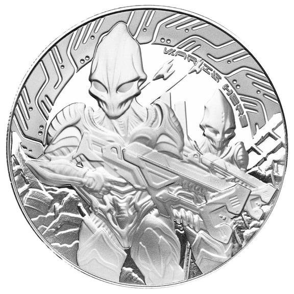 2024 Samoa Alien Battle 5 Troy oz .999 Fine Silver Coin