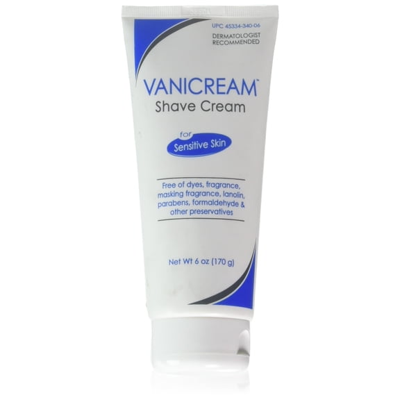 Crema de afeitar Vanicream para piel sensible 180 ml (paquete de 3)