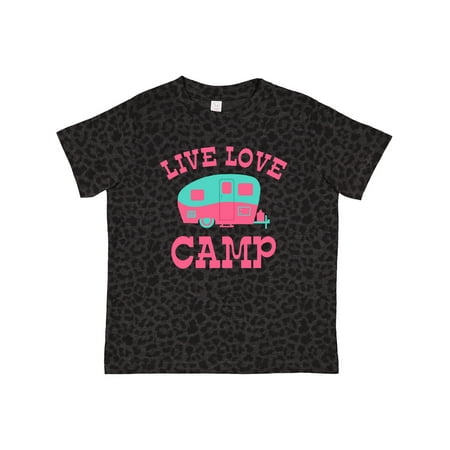 

Inktastic Live Love Camp RV Gift Toddler Toddler Girl T-Shirt