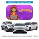 thumbnail image 4 of Chica Palabra Sombrilla Solar para Auto - Protector de Parabrisas Plegable | Cortina Solar Delantero | Bloqueo UV y Aislamiento de Calor 133x73cm, 4 of 6
