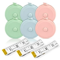 Genreen 6 Packs Retractable Tape Measure, 3 PCS Soft Measuring Tape for Body Measurements, 60-Inch Dual Sided Sewing Tape for Craft Fabric Cloth Sewing Tailor Weight Loss Body