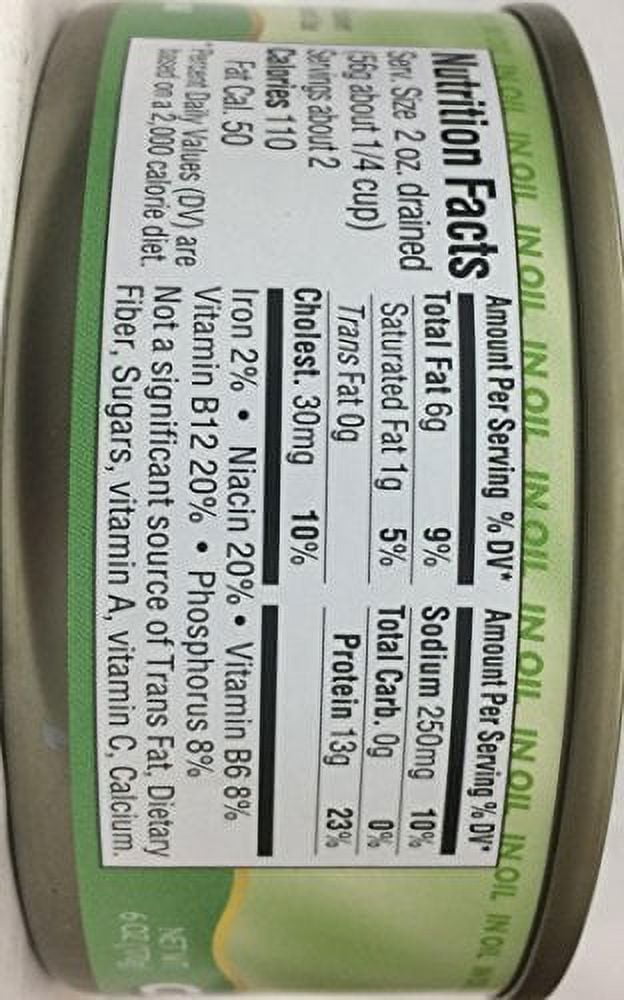 Gefen Chunk Light Tuna In Oil 6 Oz. Kosher for Passover Pack Of 6