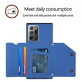 thumbnail image 2 of Back Flip Wallet Case for Samsung Galaxy Note 20 Ultra, Slim Skin Friendly PU Leather Folio Case with Stand Card Slots Magnetic Closure Wrist Strap Phone Cover for Samsung Galaxy Note 20 Ultra,Blue, 2 of 11