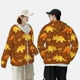 thumbnail image 6 of Easygdp Dinosaurs and Leaves Lightweight Long Sleeve Sun Shirt Sports long-Sleeved Sun Protective Clothing, Quick Drying Breathable - Small, 6 of 9