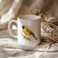 thumbnail image 3 of Bird Watching Mug, Orchard Oriole Song Bird Mug, 11oz or 15oz White Ceramic Coffee Mug Gift for Bird Watchers, 3 of 9