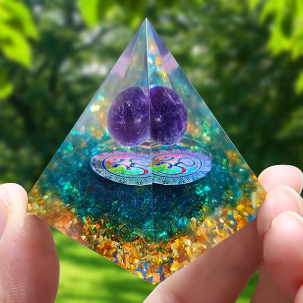 Ogan Crystal Energy Tower Pirámides de orgón para reducir el estrés y la meditación curativa