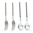 thumbnail image 6 of 2pcs Telescopic Stainless Steel Cutlery Set Expandable Forks Spoons Accessories for For Grilling Roasting And Serving, 6 of 8