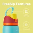 thumbnail image 4 of Owala FreeSip - Botella de agua aislada de acero inoxidable con popote, botella de agua deportiva sin BPA, ideal para viajes, 32 onzas, dulzura de verano, 4 of 6