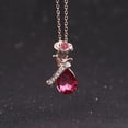 thumbnail image 4 of New Womens Exquisite And Fashionable Rose Flower Inlaid Diamond Necklace, 4 of 9
