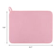thumbnail image 6 of Unique Bargains Absorbent Microfiber Kitchen Mat Stone Drying Mat Pink 15.7*11.8 in, 6 of 6