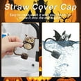 thumbnail image 5 of Halloween Straw Cover Cap, Cute Silicone 3D Ghost Halloween Straw Topper for 30&40 Oz Tumbler, 10mm 0.4in Dust-Proof Reusable Tips Lids (Orange/1 Pcs) 0.86x1.06", 5 of 8
