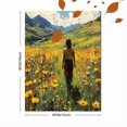 thumbnail image 3 of Qisvanset Framed Canvas Wall Art 12x16 Inch Jesus Green Pasture Wildflower Religious Wall Art, 3 of 5