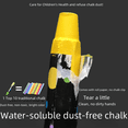 thumbnail image 4 of Tiza soluble en agua sin polvo Hogar Graffiti para niños Pizarra Periódico Maestros Enseñanza Color Juego sin tiza fácil de borrar, seguro y práctico., 4 of 5