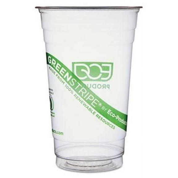 Eco-Products EP-CC20-GS GreenStripe Cold Drink Cups - Clear - 20 oz