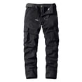 thumbnail image 2 of WEAIXIMIUNG Men's Pants Cargo Relaxed Fit Mens Fashion Solid Color Elastic Waist Overalls Pants, 2 of 4