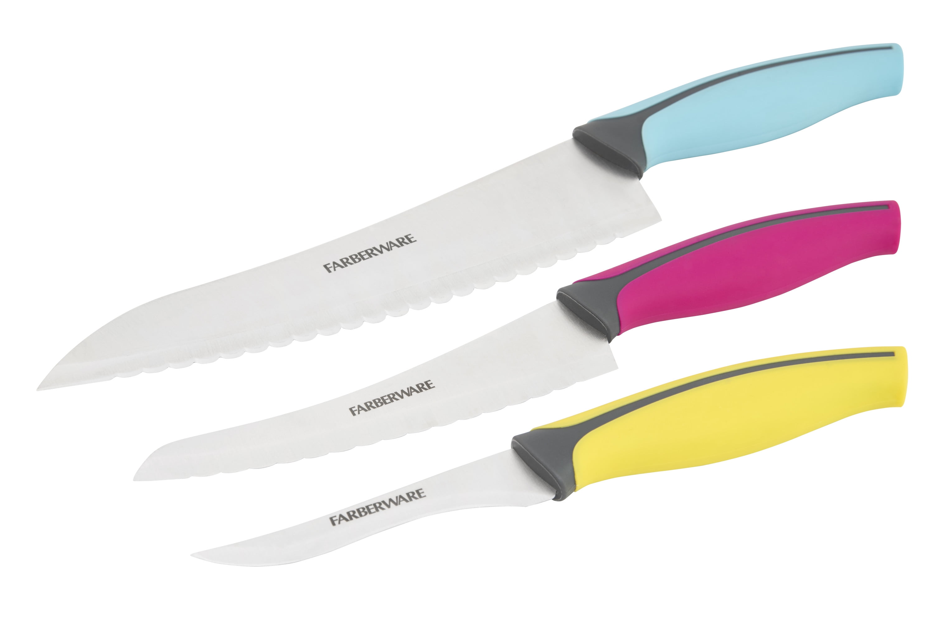 FARBERWARE Serrated Bread Knife & Chef Knife 2 pcs Kitchen Knife
