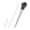 thumbnail image 6 of Travelwant Silicone Stainless Steel Turkey Baster Syringe Injector Needle Cooking Seasoning Pump Commercial Grade Roast Duck Turkey Roast Cream Pump with Cleaning Brush, 6 of 6
