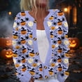 thumbnail image 2 of IYYVV Womens Halloween Cardigan Sweaters Ghost Print Button up Cardigans Fall Winter Warm Sweater Coats Sky Blue 3XL, 2 of 6