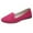 Hot Pink, variant on Dagaeig Womens Dress Shoes Flat Womens Flat Shoes 8 Round Toe for Women Dressy Comfortable Slip On Dress Business Wide Width Flat Shoes Flock(Blue,9)