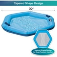 thumbnail image 5 of (2 pack) Aqua-Leisure Hex Lounge Chair Pool Float for Adults, Blue, Weight Capacity 250 lbs., 5 of 9