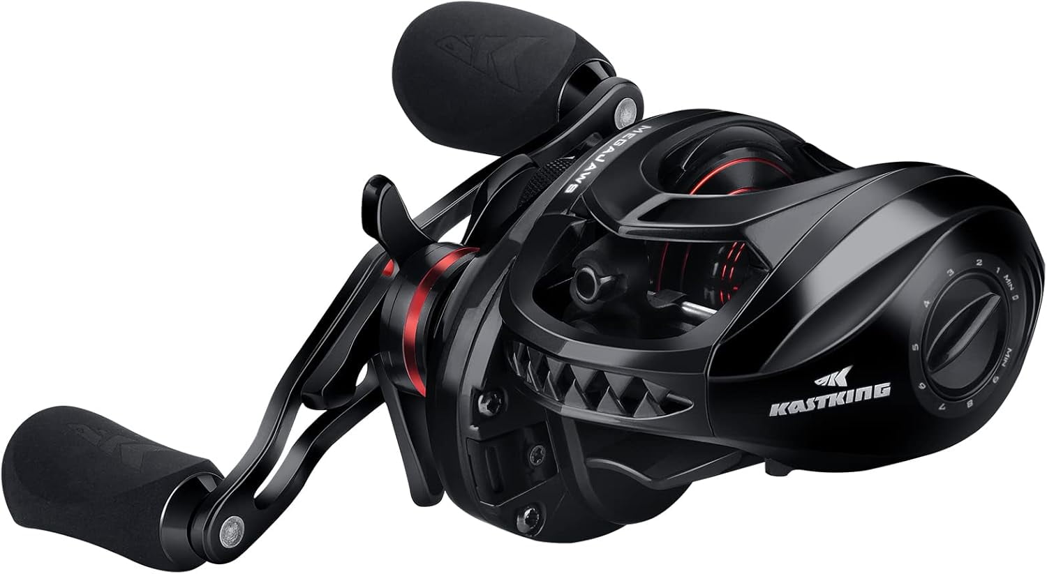 KastKing Baitcasting Fishing Reel, 6.7oz, 17.64 LBs 11+1 Shielded BB, 7.2:1 Gear Ratios- MegaJaws
