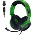 thumbnail image 1 of Auriculares para juegos Razer Kraken V4 X 40 mm Controladores Minecraft Ed., 1 of 9