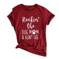 thumbnail image 2 of Chemises à Manches Courtes pour Femmes Hauts d'Été Tendance 2023 T-Shirt Imprimé Mode Décontracté Blouse Imprimée, 2 of 4