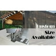 thumbnail image 5 of HDPE Breathable Pergola Replacement Cover Panel Canopy Shade Cover with Rod Pockets Brown, 5 of 5