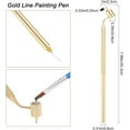 thumbnail image 2 of 1PC Slanting Fine Line Painting Pen Fluid Writer Pen Retro Aluminum Fineliners Paint Pen Artists Student Sketch Portable Drawing Tools Art Craft Calligraphy Stationery Writing Supplies diy, 2 of 9