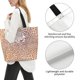 thumbnail image 3 of Fotbe Leopard Brown Bolsa Tote Estética de Lona con Estampado para Mujer - Bolsa Reutilizable de Hombro Casual para Vacaciones, Compras, Trabajo y Gimnasio, 3 of 8