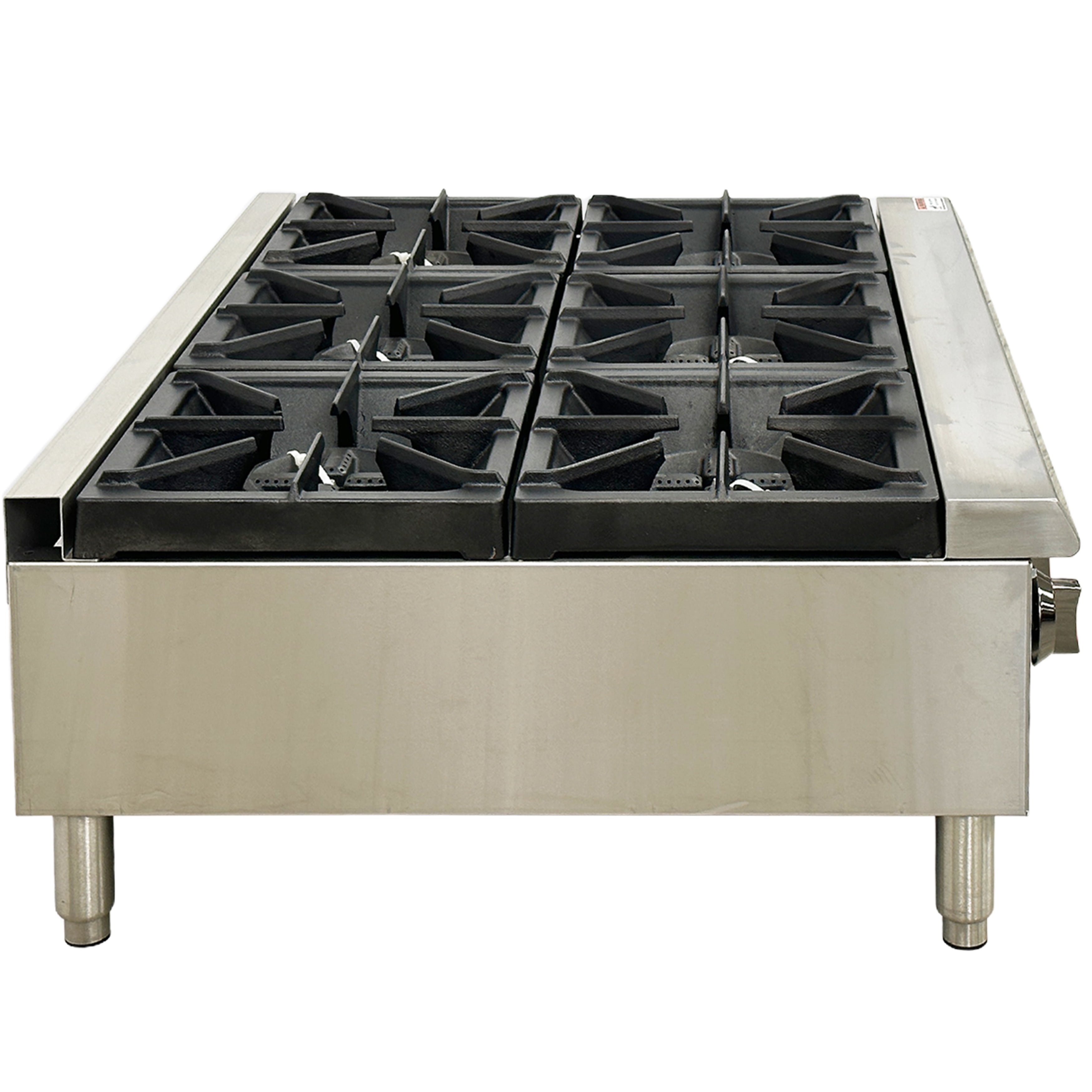 NSF Gas Hot Plate 6 Burner Gas Stove 36" Commercial Stove Top Countertop Gas Range Commercial Cooking Equipment 150,000 BTU, ETL Listed
