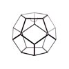 WGV Large Black Prism Geometric Glass Terrarium - 11" Wide x 9" Height, Good quality Terrarium - 1 Pc