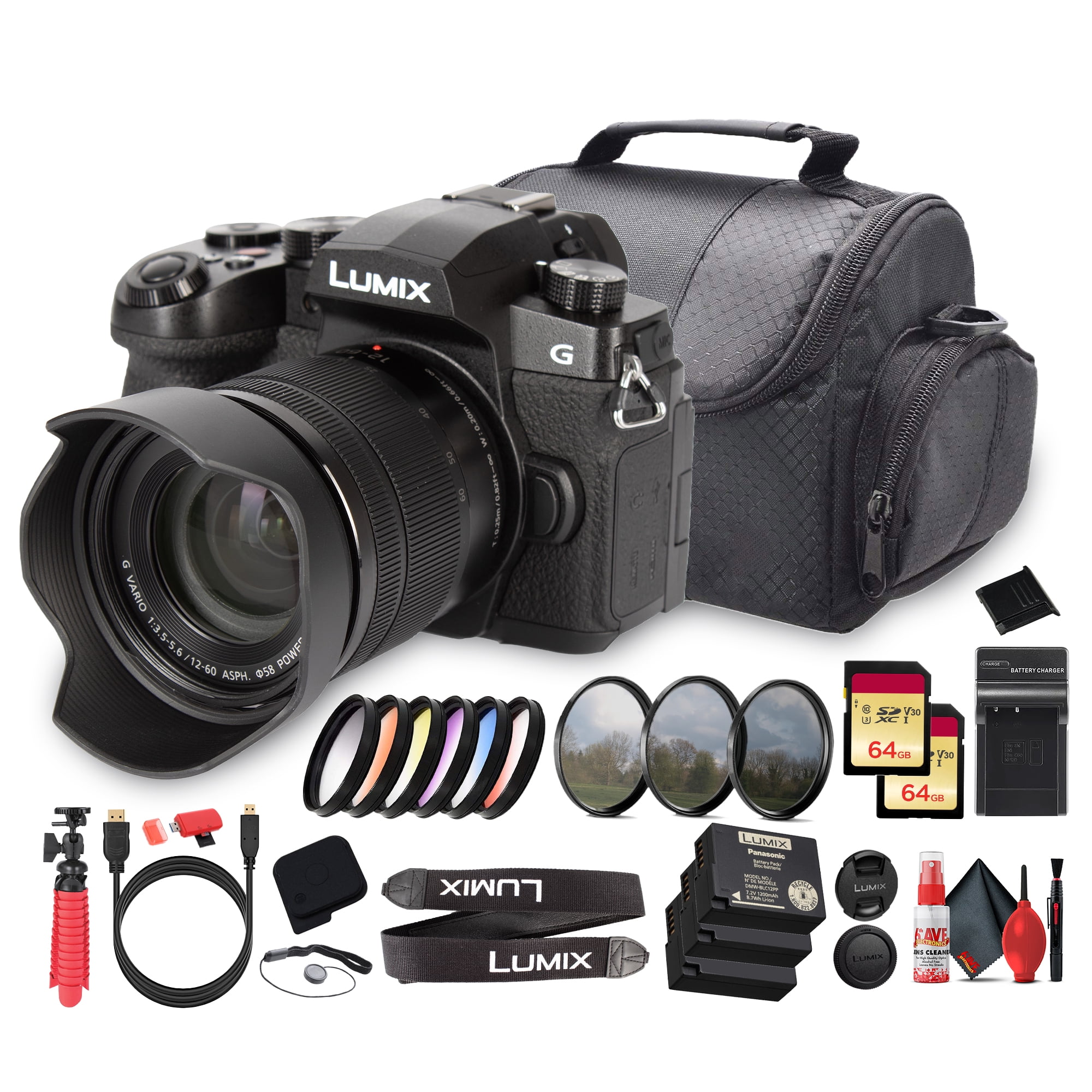 Panasonic GH-5 本体のみ　純正電池4個付き Panasonic Lumix GH5 - 20.3 MP DSLR Mirrorless Camera, 4K Video, Wi