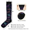 thumbnail image 3 of joogoo Cute Neon Sharks Swim Long Socks Women Men Knee High Sock, 3 of 8