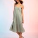 thumbnail image 4 of Vestido de gasa de verano Gibobby Vestido primavera verano color sólido Empalme caramelo, 4 of 5