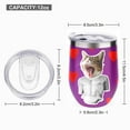 thumbnail image 2 of GZHJMY 1 Pcs Egg Cup, Pop Art Concept Design 304 Stainless Steel Vacuum Insulated Cup, U-Shaped Red Wine Cup Eggshell Cup, 2 of 6