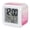 Hot Pink, Magenta, White, variant on Home Swee Words Digital Alarm Clock for Bedrooms, Smart LED Alarm Clock with 7 Color Changing Night Light, Farmhouse Lavender Wooden Minimalist Silent Wake Up Clocks for Sleep Study Cooking 3.2"x3.2"